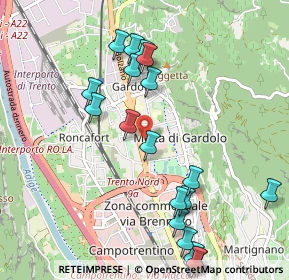 Mappa Via Rienza, 38121 Trento TN, Italia (1.154)