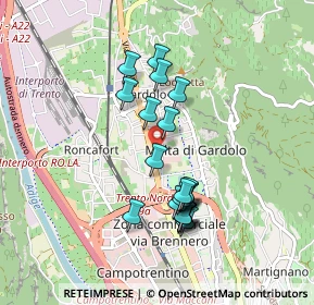 Mappa Via Rienza, 38121 Trento TN, Italia (0.779)