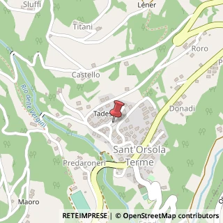 Mappa Località Tadesia, 16, 38050 Sant'Orsola Terme, Trento (Trentino-Alto Adige)