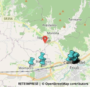 Mappa Via Sottoplovie, 33043 Cividale del Friuli UD, Italia (2.743)