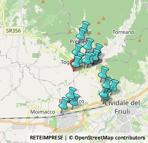 Mappa Via Sottoplovie, 33043 Cividale del Friuli UD, Italia (1.34)