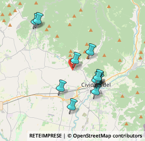 Mappa Via Sottoplovie, 33043 Cividale del Friuli UD, Italia (3.37083)