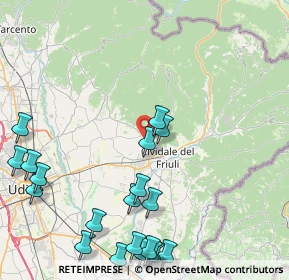 Mappa Via Sottoplovie, 33043 Cividale del Friuli UD, Italia (11.011)