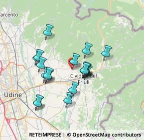 Mappa Via Sottoplovie, 33043 Cividale del Friuli UD, Italia (5.97263)