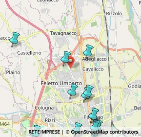 Mappa 33010 Tavagnacco UD, Italia (3.054)