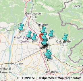 Mappa 33010 Tavagnacco UD, Italia (8.19933)