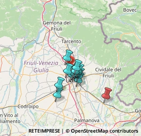 Mappa 33010 Tavagnacco UD, Italia (8.17)