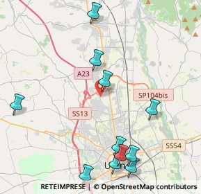 Mappa 33010 Tavagnacco UD, Italia (5.28917)