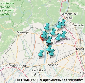 Mappa 33097 Spilimbergo PN, Italia (8.57357)