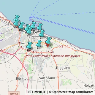 Mappa Via Samuel F. Hahnemann, 70100 Bari BA, Italia (4.38846)