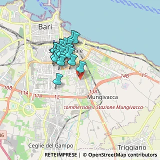 Mappa Via Samuel F. Hahnemann, 70100 Bari BA, Italia (1.58)