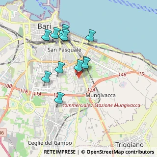 Mappa Via Samuel F. Hahnemann, 70100 Bari BA, Italia (1.74167)