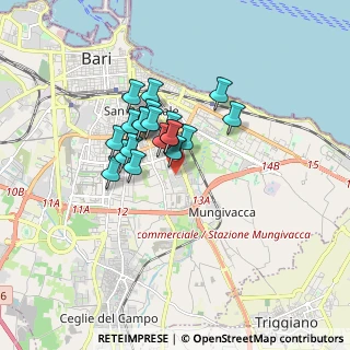 Mappa Via Samuel F Hahnemann, 70125 Bari BA, Italia (1.2555)