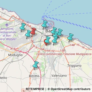 Mappa Via Salvatore Matarrese, 70100 Bari BA, Italia (3.20273)