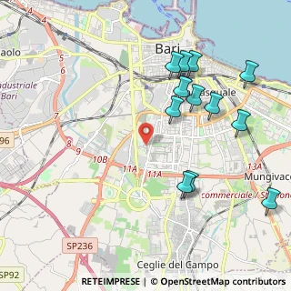 Mappa Via Salvatore Matarrese, 70124 Bari BA, Italia (2.38333)