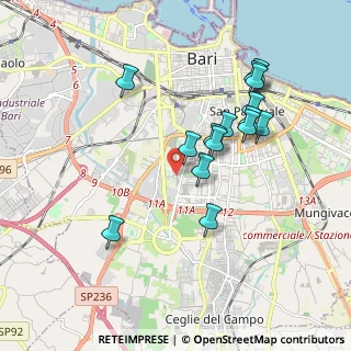 Mappa Via Salvatore Matarrese, 70124 Bari BA, Italia (1.89067)