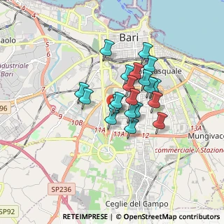 Mappa Via Salvatore Matarrese, 70124 Bari BA, Italia (1.28)