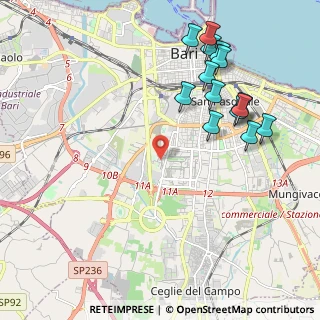 Mappa Via Salvatore Matarrese, 70124 Bari BA, Italia (2.50786)