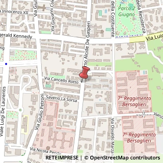 Mappa Corso Alcide De Gasperi,  296, 70125 Bari, Bari (Puglia)