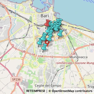 Mappa Viale de Laurentis Luigi, 70124 Bari BA, Italia (1.332)