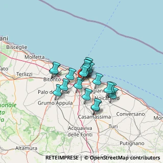 Mappa Via Edmondo Caccuri, 70100 Bari BA, Italia (8.666)