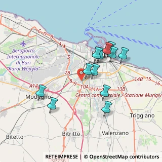 Mappa Via Nicola Ruffo, 70124 Bari BA, Italia (3.52417)