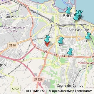 Mappa Via Nicola Ruffo, 70124 Bari BA, Italia (3.12818)