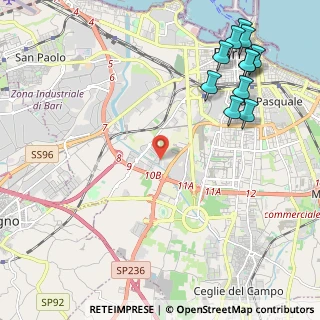 Mappa Via Nicola Ruffo, 70124 Bari BA, Italia (3.07636)
