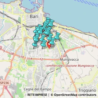 Mappa S.da Vicinale S. Pasquale, 70125 Bari BA, Italia (1.3375)