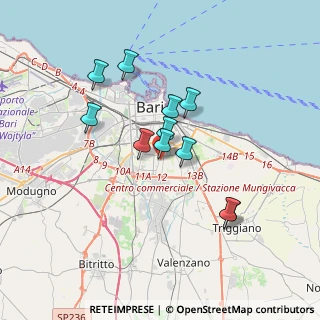 Mappa Via Cancello Rotto, 70100 Bari BA, Italia (3.09)