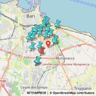 Mappa Via Santomauro Gaetano, 70125 Bari BA, Italia (1.5405)