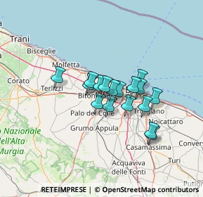 Mappa SS 98 KM 77, 70032 Bitonto BA, Italia (9.64529)