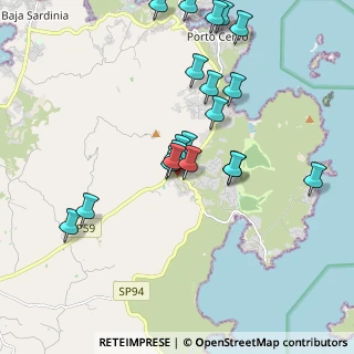 Mappa Centro Commerciale Lo Smeraldo, 07021 Arzachena SS, Italia (2.0635)