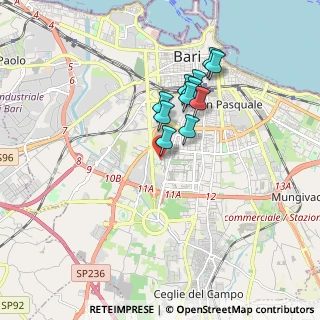 Mappa Via Enrico Pappacena, 70124 Bari BA, Italia (1.48909)
