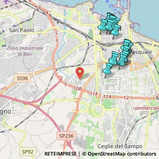Mappa Via II Parallela, 70125 Bari BA, Italia (2.802)