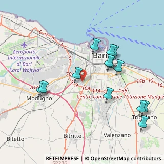 Mappa Via II Parallela, 70125 Bari BA, Italia (4.57923)