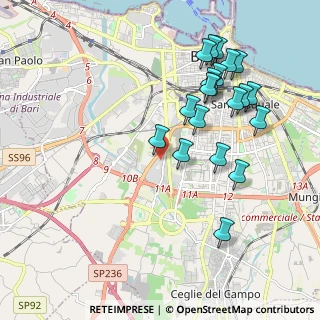 Mappa Via Privata Frati Cappuccini, 70124 Bari BA, Italia (2.218)