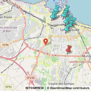 Mappa Via Privata Frati Cappuccini, 70124 Bari BA, Italia (2.975)