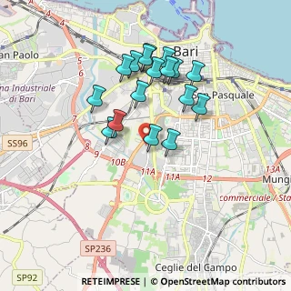 Mappa Via Privata Frati Cappuccini, 70124 Bari BA, Italia (1.71294)