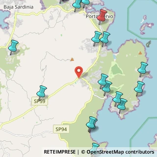 Mappa Centro Commerciale Monte Moro, 07021 Arzachena SS, Italia (3.4055)