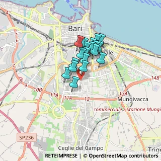 Mappa Viale Gandhi Mohandas, 70124 Bari BA, Italia (1.2415)