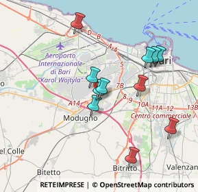 Mappa CAP, 70026 Modugno BA, Italia (3.70091)