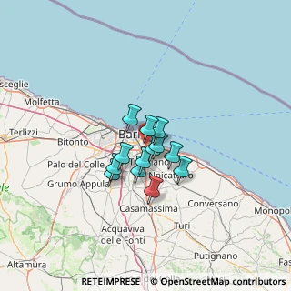 Mappa Strada Rafaschieri, 70100 Bari BA, Italia (8.32077)