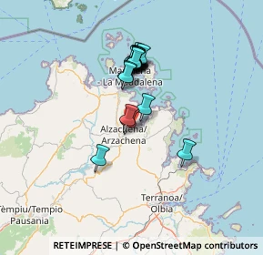 Mappa Arzachena, 07021 Arzachena SS, Italia (11.30647)