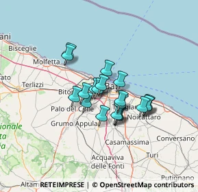 Mappa SP Bari - Modugno KM 0, 70026 Modugno BA, Italia (9.8905)