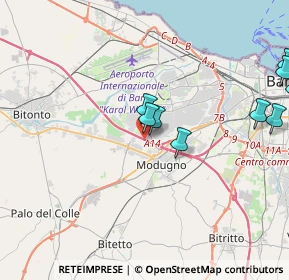 Mappa A14 70026, 70026 Modugno BA, Italia (5.54818)