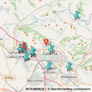 Mappa Via S. Vincenzo, 81100 Villa di Briano CE, Italia (5.01667)