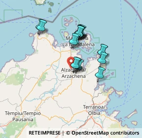 Mappa Bilianu Saldu, 07021 Arzachena SS, Italia (11.655)