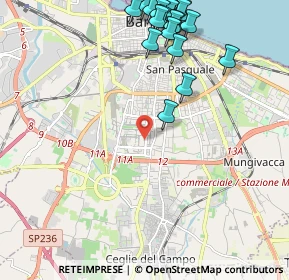 Mappa Viale Luigi de Laurentis, 70124 Bari BA, Italia (2.8445)