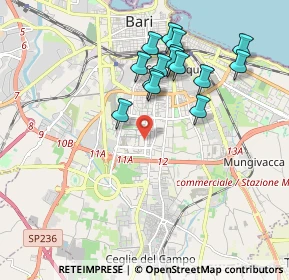 Mappa Viale Luigi de Laurentis, 70124 Bari BA, Italia (1.942)